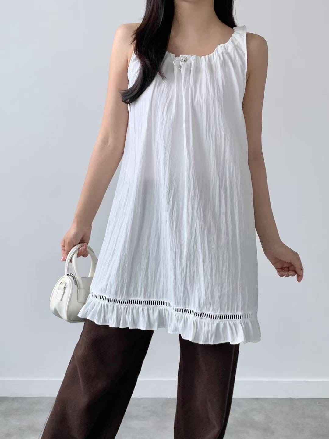 BRAND MARKET-브랜드마켓-T東大門㊣實拍女士新款人氣連衣裙荷葉邊BRAND MARKET-OT連衣裙