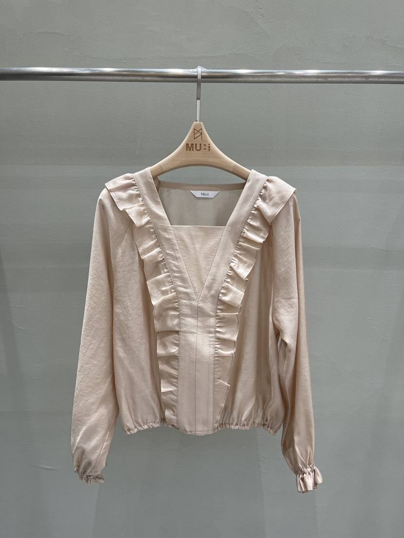 THE MUI韓國代購㊣女裝新品時尚休閑職業推薦真品襯衫蕾絲衫THE MUI襯衫/蕾絲衫