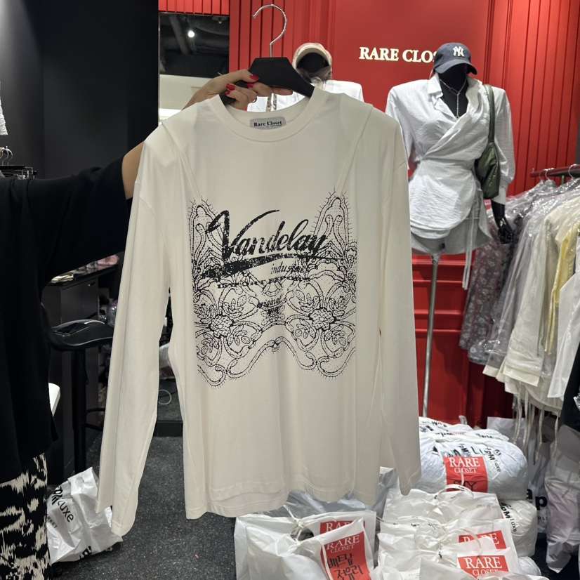 RARE CLOSET東大門㊣直郵女士新品人氣職業熱賣推薦長袖T恤RARE CLOSET長袖T恤