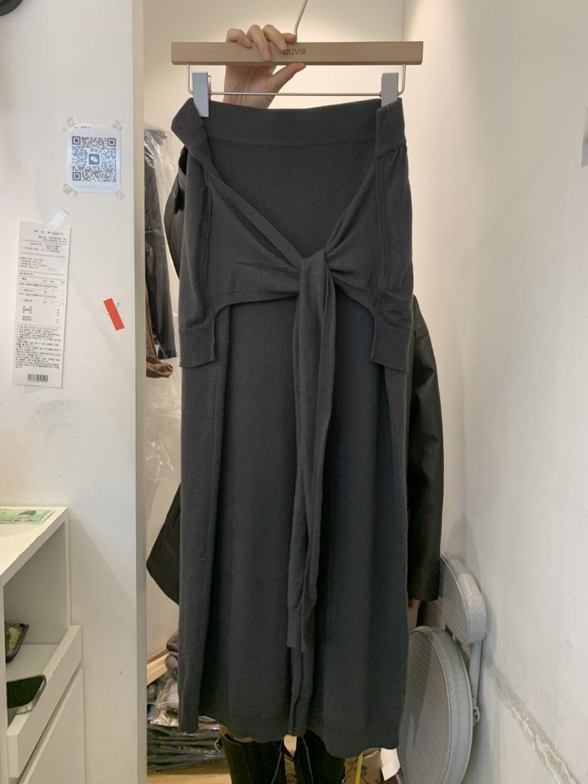 OUVIR韓國代購㊣女士新品25秋冬真品推薦時尚人氣職業休閑長裙O.V.R/OUVIR長裙