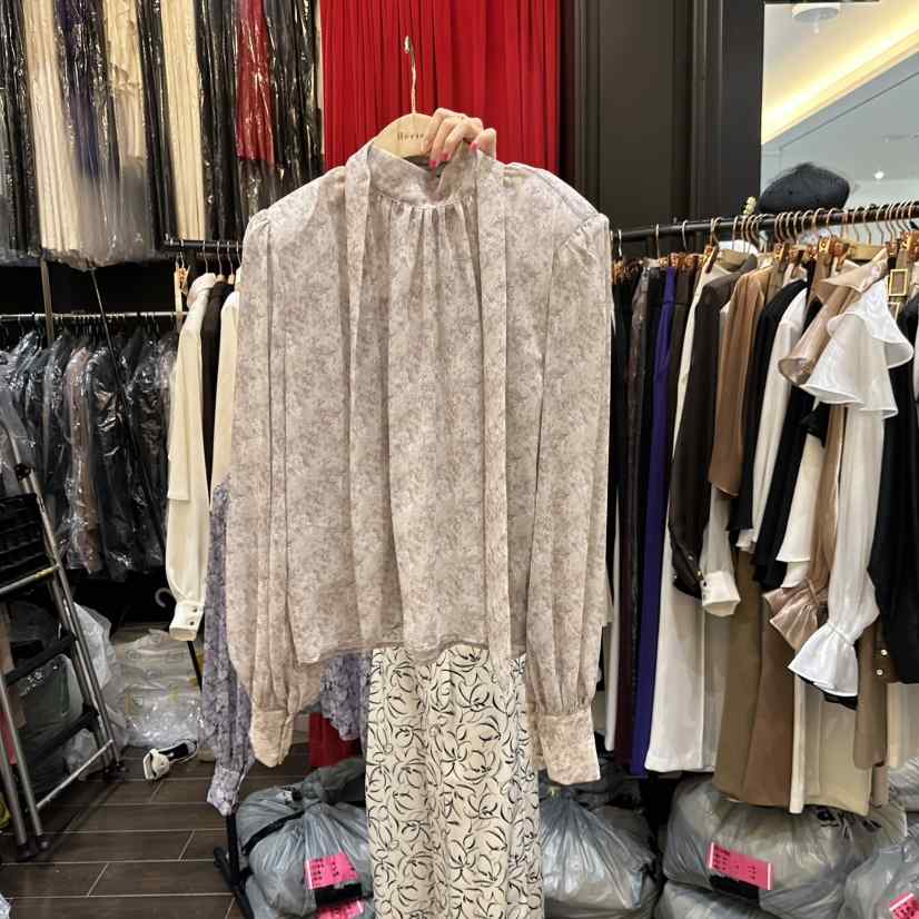HERISH-HAUTE韓國直郵㊣女士新品真品職業推薦25秋冬襯衫蕾絲衫HERISH-HAUTE襯衫/蕾絲衫