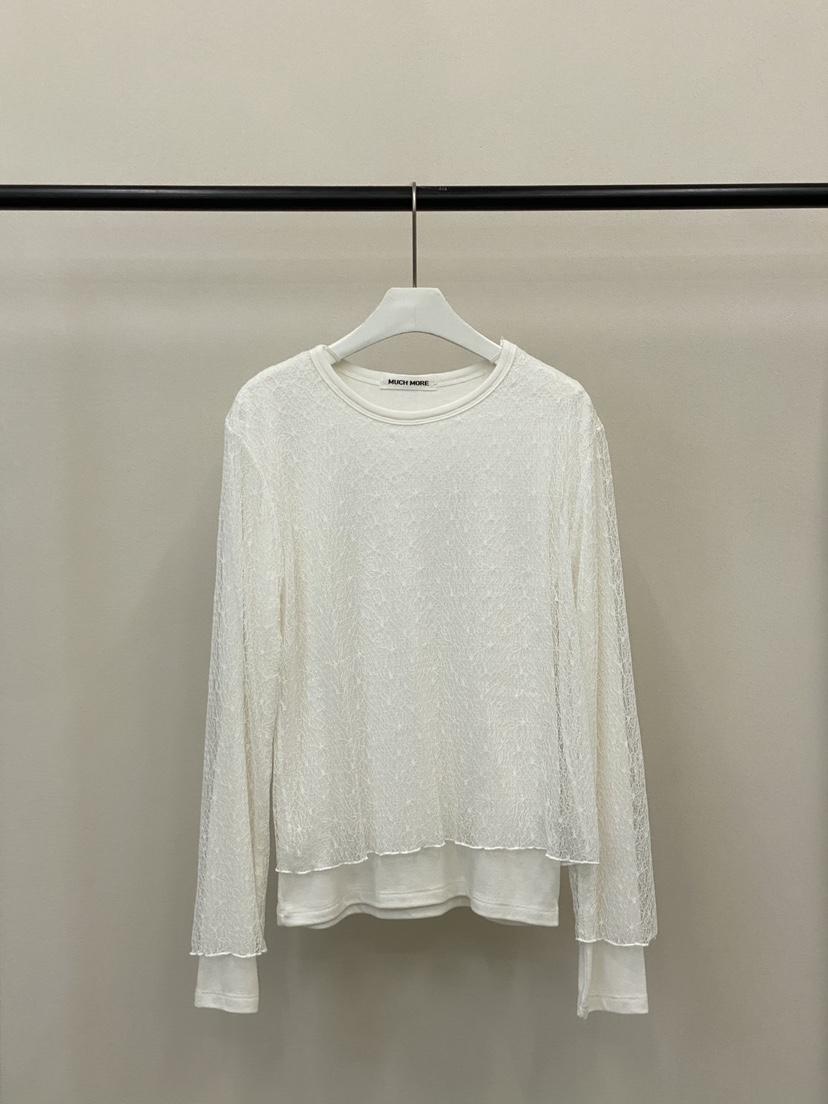 MUCH MORE東大門㊣實拍女士新品25秋冬人氣熱賣休閑長袖T恤MUCH MORE長袖T恤