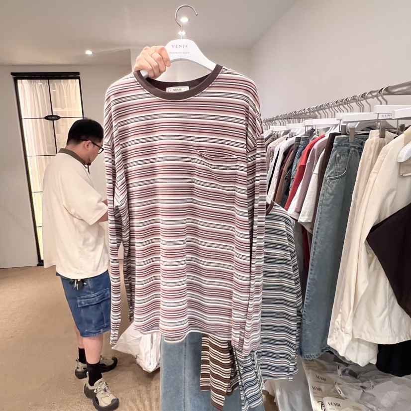 VENIR-a東大門㊣直郵女裝新品推薦時尚休閑職業長袖T恤開衫VENIR-a長袖T恤