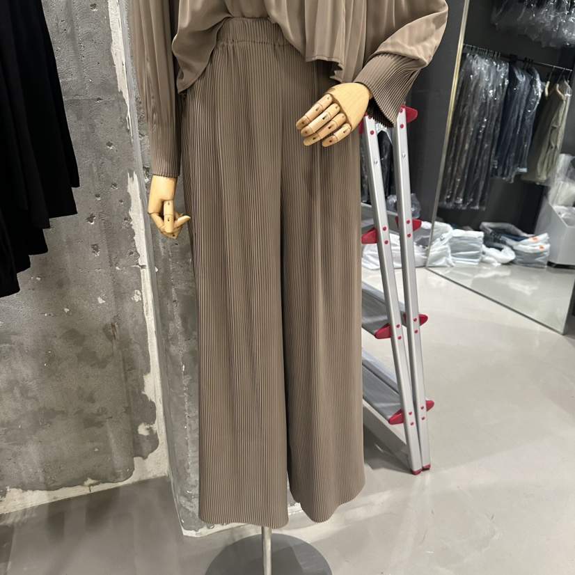 JUNI韓國直郵㊣女裝新品時尚職業25秋冬真品人氣休閑褲褶皺my juni休閑褲