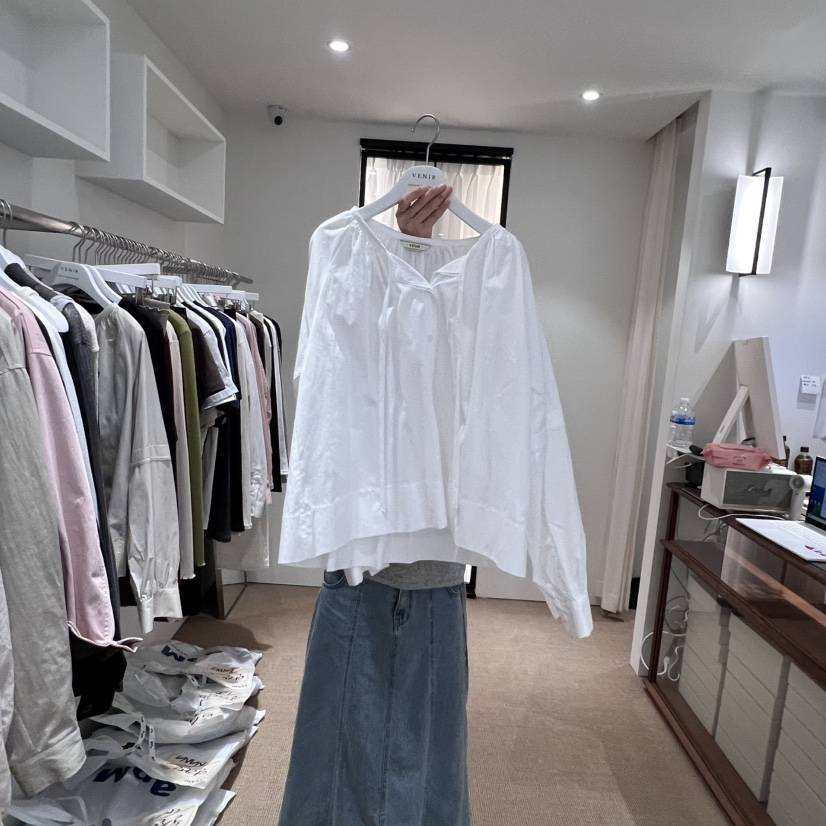 VENIR-a東大門㊣直郵女裝新品職業熱賣時尚推薦襯衫蕾絲衫VENIR-a襯衫/蕾絲衫