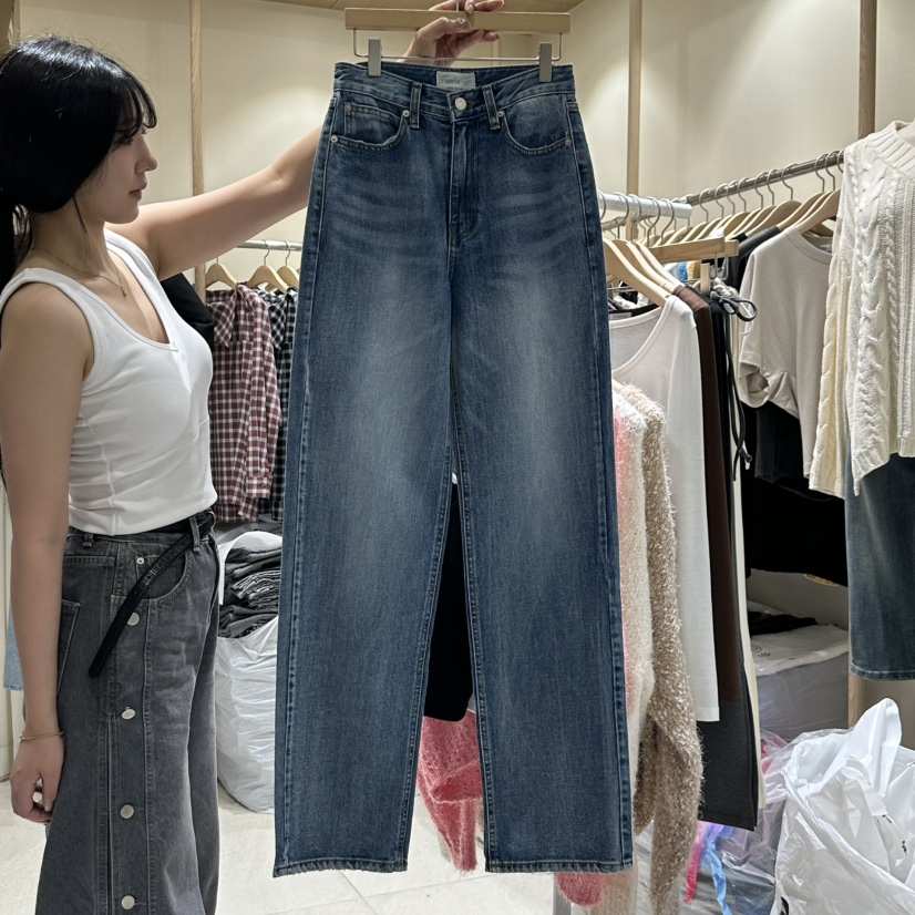 VINTAGE VIBE東大門㊣代購女士新品推薦職業真品休閑牛仔褲VINTAGE VIBE牛仔褲