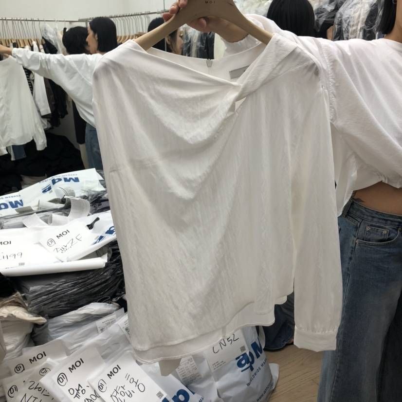 OGI東大門㊣代購女士新品推薦人氣休閑職業真品25秋冬襯衫蕾絲衫FLat OGI襯衫/蕾絲衫