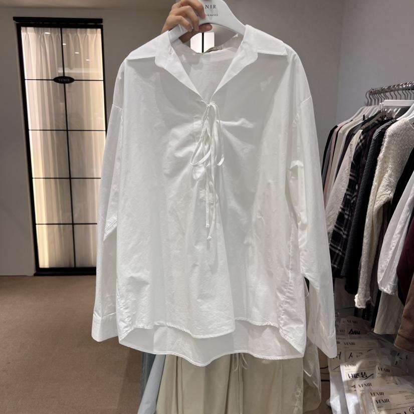VENIR-a韓國代購㊣女士新品熱賣推薦休閑職業25秋冬襯衫蕾絲衫VENIR-a襯衫/蕾絲衫