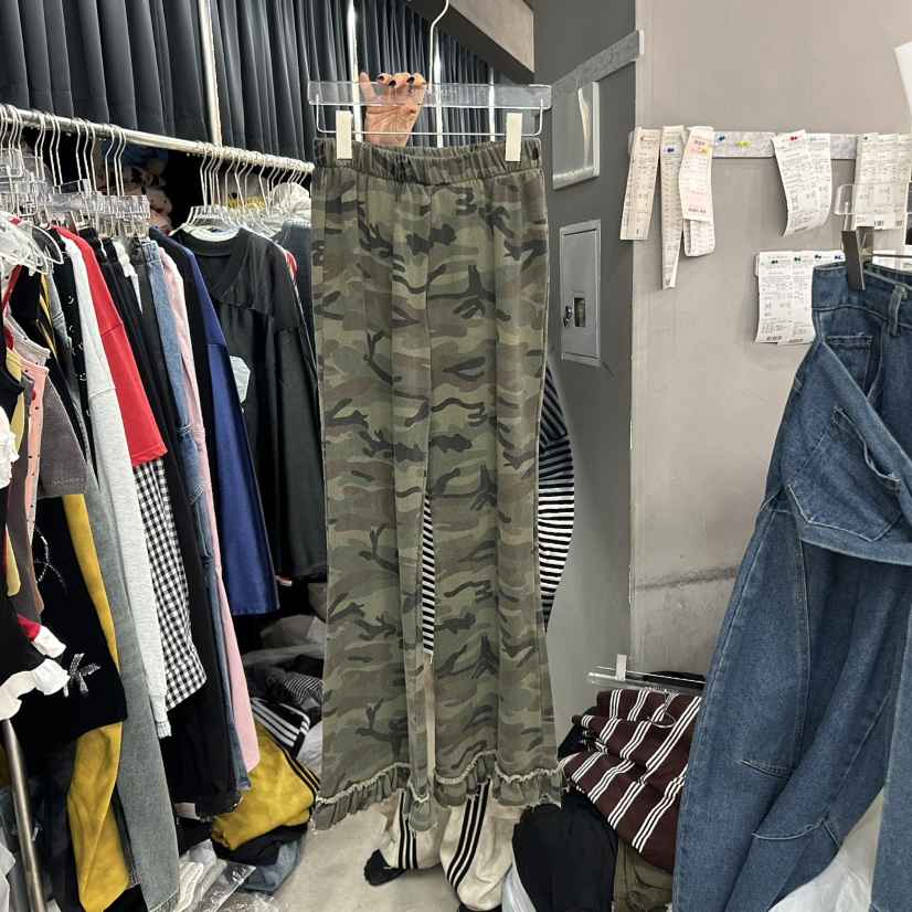MOMAZU韓國代購㊣女士新品人氣熱賣職業25秋冬時尚休閑褲迷彩MOMAZU休閑褲