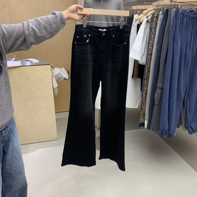 PLEASURE東大門㊣直郵女裝新品時尚熱賣休閑25秋冬職業牛仔褲PLEASURE牛仔褲