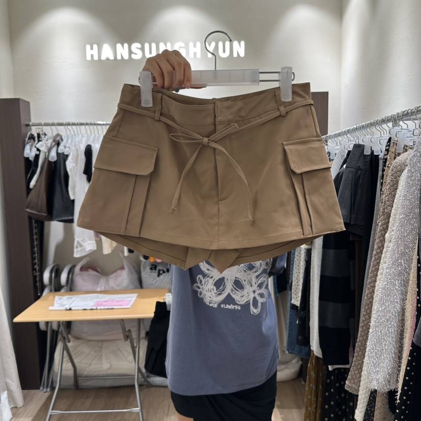 HANSUNGHYUN東大門㊣實拍女裝新款25秋冬人氣推薦休閑時尚裙褲HANSUNGHYUN裙褲