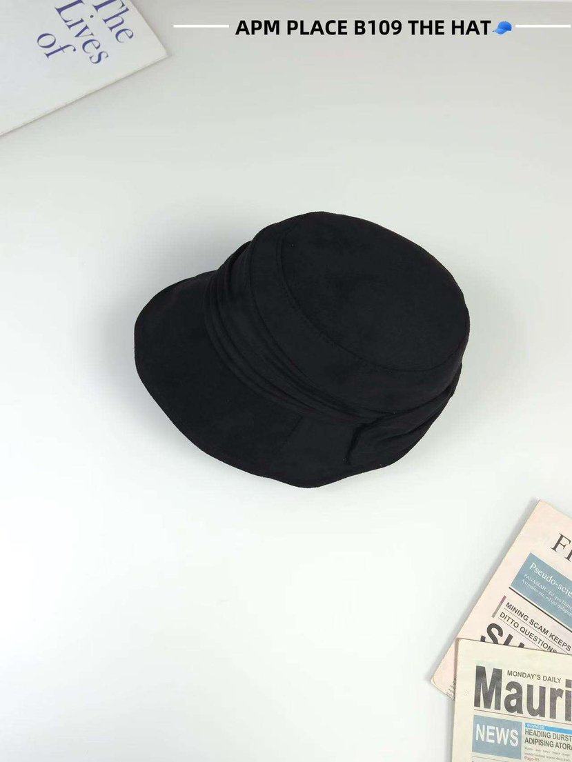 THE HAT-P韓國直郵㊣女裝新款人氣推薦時尚帽子漁夫帽絨面革THE HAT帽子