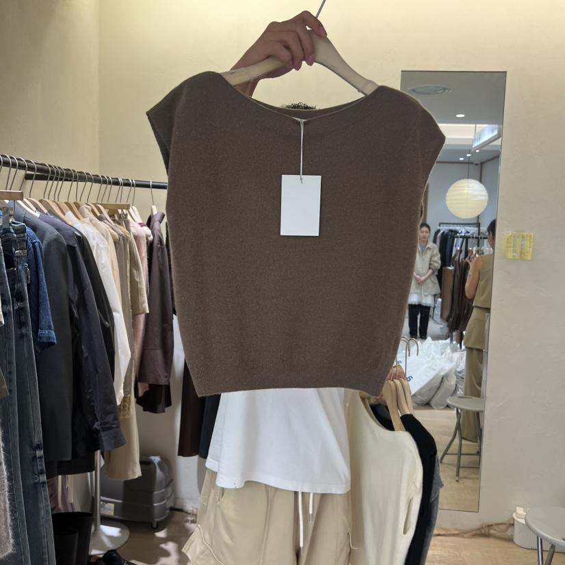 W AND J東大門㊣代購女士新品25秋冬時尚熱賣吊帶背心浣熊W AND J吊帶/背心