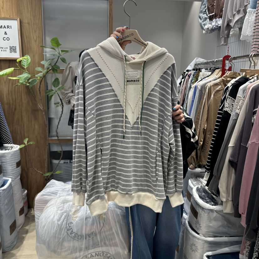MARI CO韓國代購㊣女士新品時尚25秋冬人氣推薦熱賣職業衛衣MARI CO衛衣