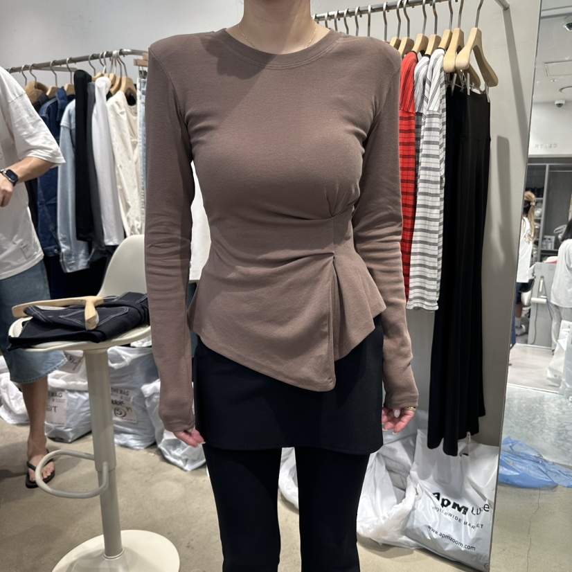 MAGNOLIA36-L韓國直郵㊣女裝新品職業休閑推薦時尚長袖T恤MAGNOLIA36-L長袖T恤