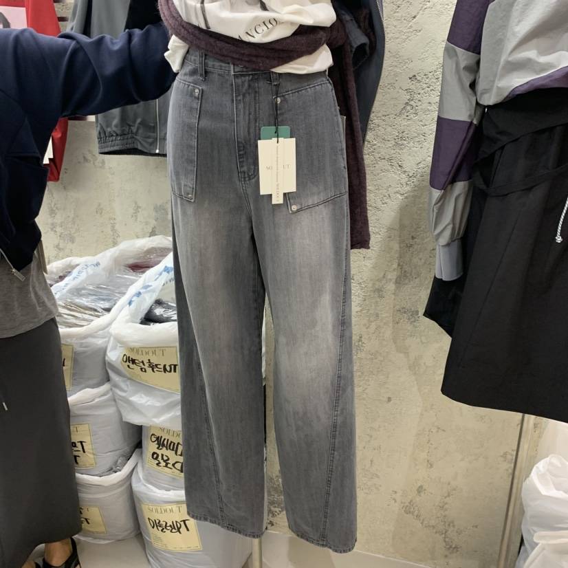 SOLD OUT東大門㊣實拍女裝新品推薦人氣真品熱賣職業牛仔褲SOLD OUT牛仔褲