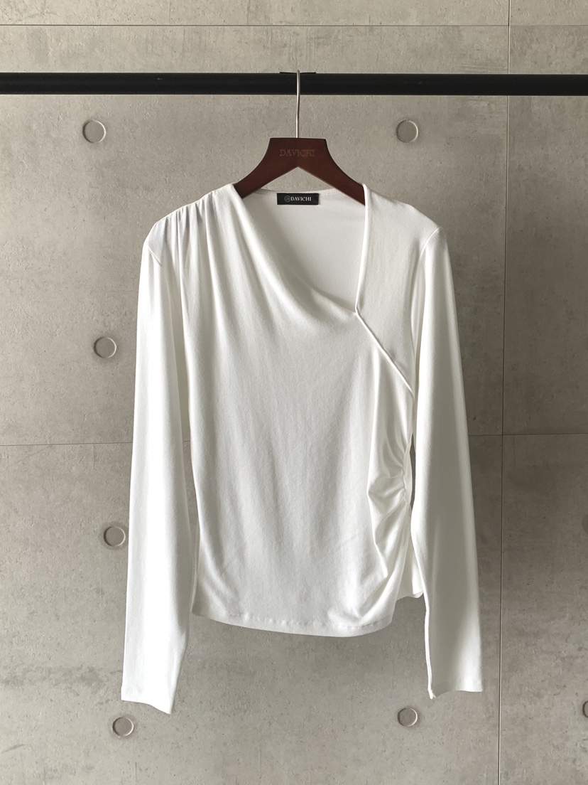 DAVICHI東大門㊣直郵女士新品25秋冬真品職業熱賣推薦長袖T恤DAVICHI長袖T恤