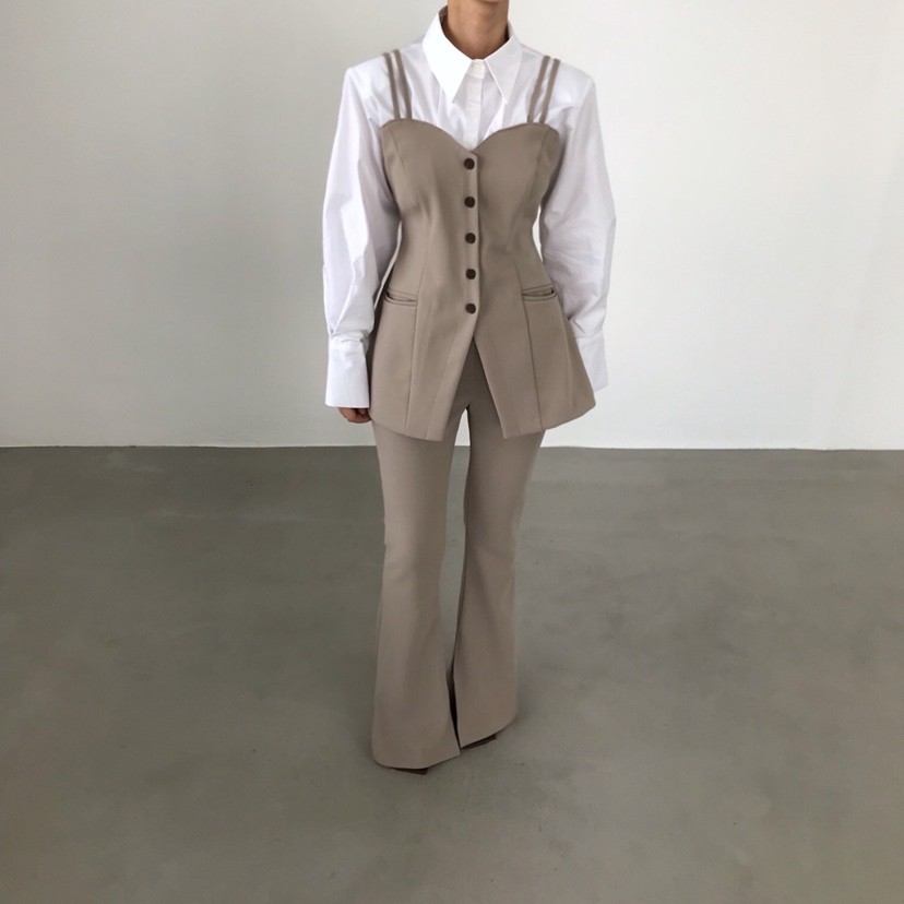 2TWO MOON韓國代購㊣女裝新款休閑推薦真品25秋冬時尚馬甲2TWO MOON馬甲