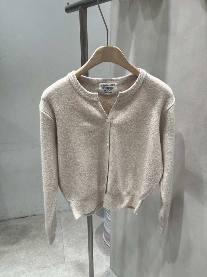 EVERCOMMERCE METICULOUSLY DESIGNED韓國直郵㊣女士新品推薦針織衫羊毛開衫EVERCOMMERCE針織衫