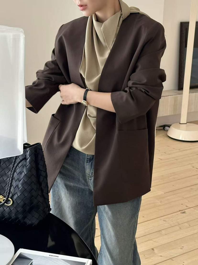 LE VASE東大門㊣直郵女裝新款時尚人氣休閑推薦夾克不含內搭LE VASE夾克