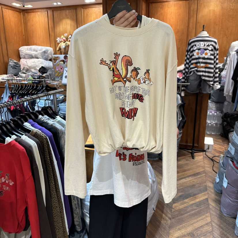 GARMENT-P東大門㊣實拍女士新款時尚25秋冬職業休閑長袖T恤GARMENT長袖T恤