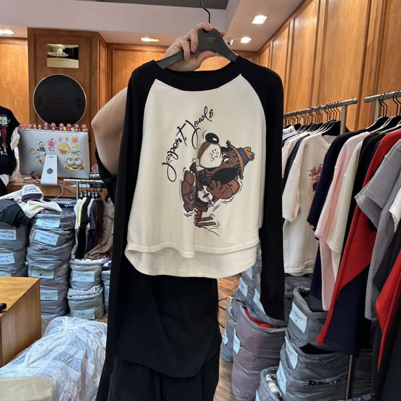 GARMENT-P韓國代購㊣女士新款真品職業人氣時尚休閑長袖T恤GARMENT長袖T恤
