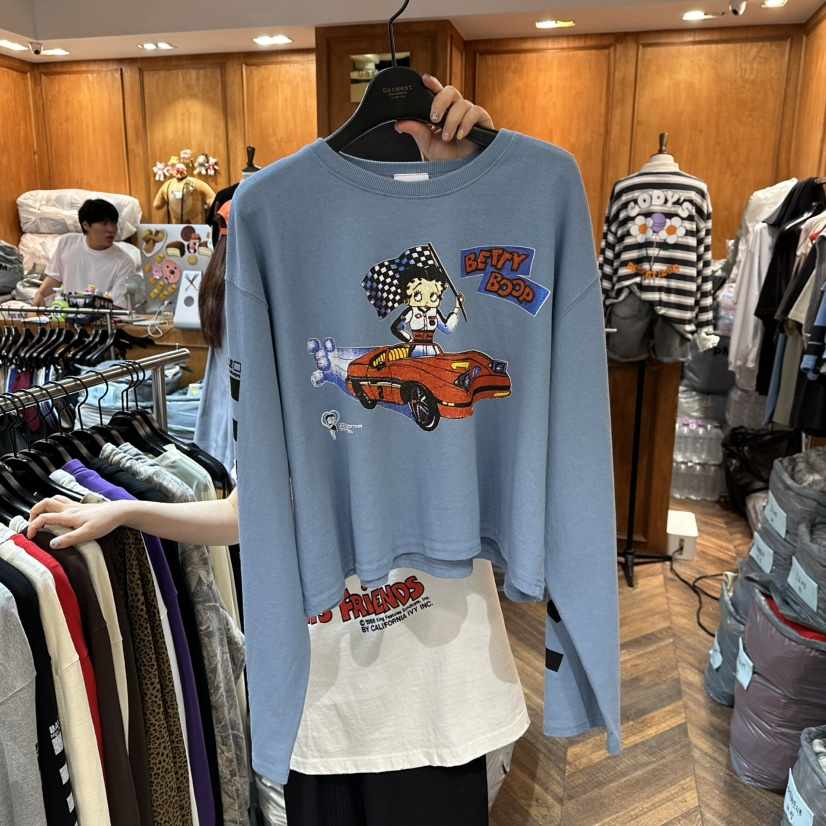 GARMENT-P東大門㊣實拍女裝新品熱賣25秋冬職業推薦長袖T恤GARMENT長袖T恤