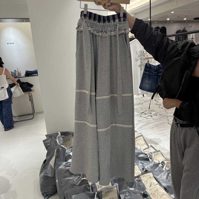 BEENS東大門㊣直郵女裝新品推薦時尚25秋冬真品休閑褲含腰帶BEENS休閑褲