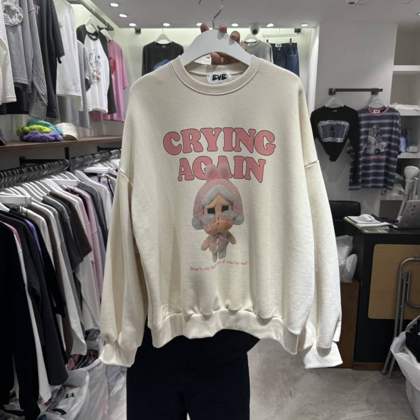 EVE韓國代購㊣女士新品人氣時尚熱賣休閑25秋冬推薦職業衛衣EVE衛衣