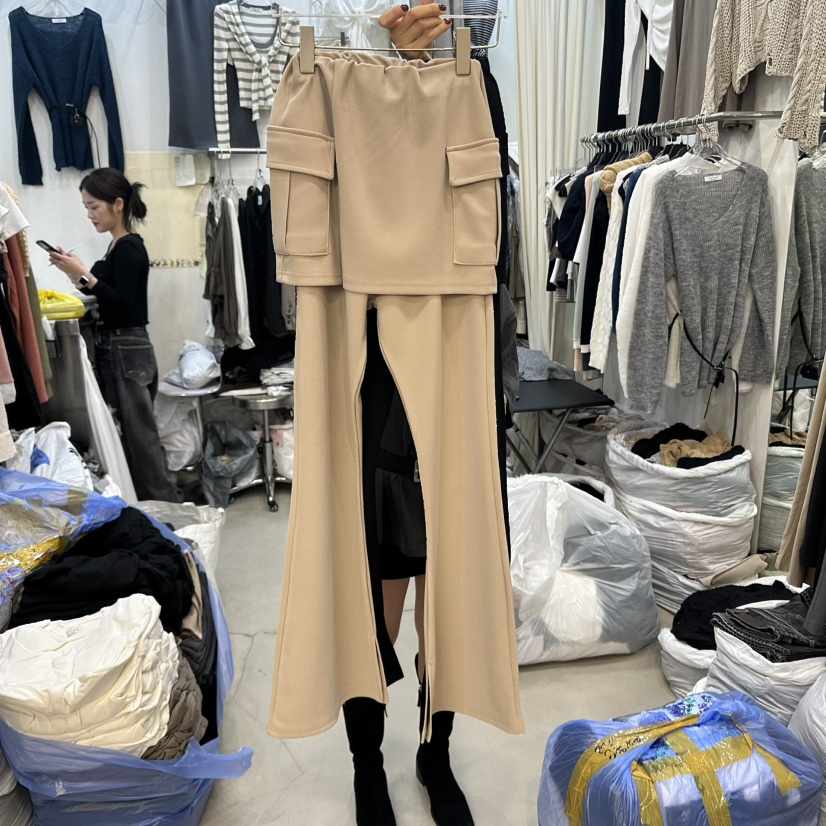 BILLION-L東大門㊣代購女裝新品熱賣休閑職業人氣裙褲工裝BILLION-L裙褲