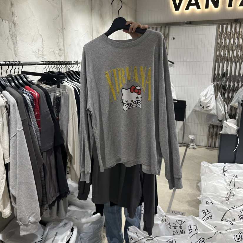 VANTA東大門㊣直郵女裝新款時尚真品25秋冬熱賣職業長袖T恤VANTA長袖T恤