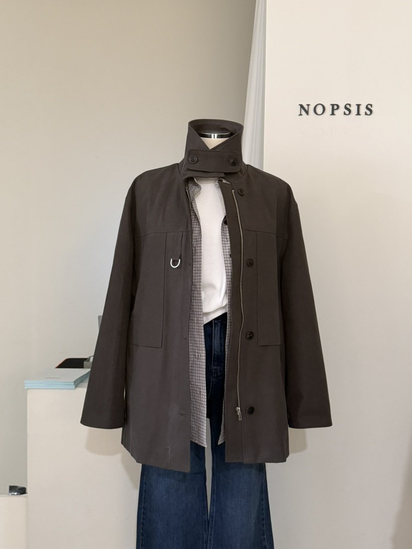 NOPSIS韓國直郵㊣女裝新款熱賣25秋冬職業真品夾克不含內搭NOPSIS夾克