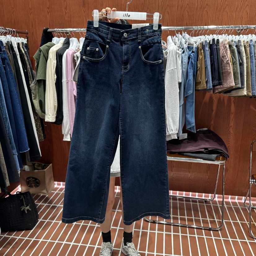 ILLO東大門㊣代購女裝新品熱賣休閑推薦真品時尚人氣牛仔褲ILLO牛仔褲