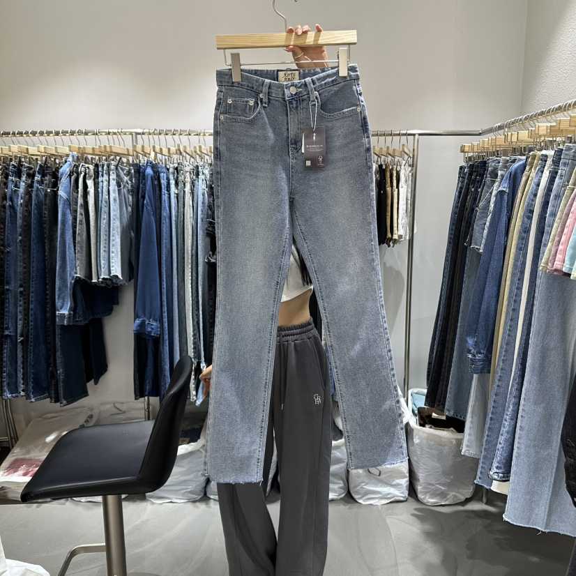 L'ETOILE東大門㊣實拍女裝新品職業人氣熱賣休閑時尚牛仔褲L'ETOILE牛仔褲