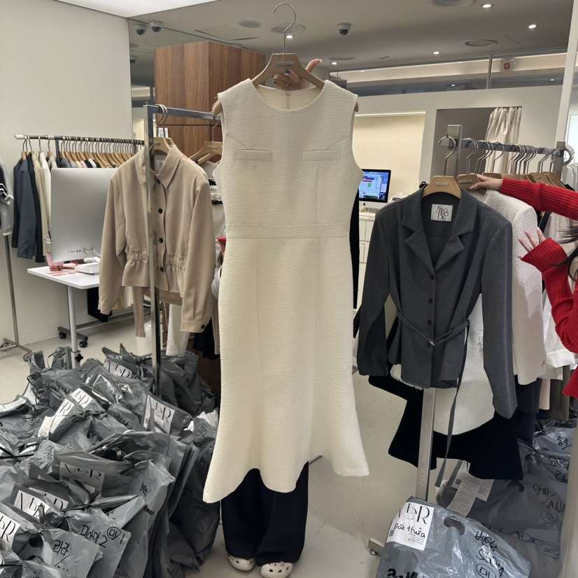MER東大門㊣實拍女裝新款時尚職業25秋冬休閑真品人氣連衣裙MER/ANGELO BIANCO連衣裙