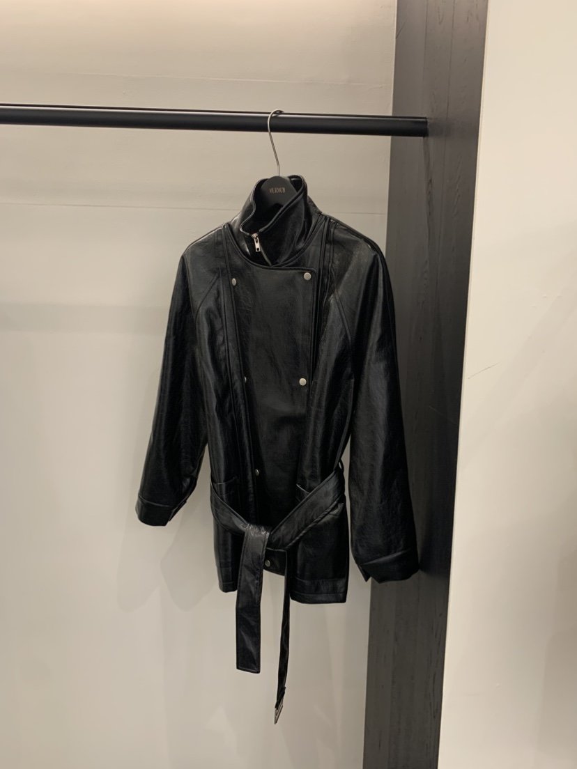 MURMUR東大門㊣直郵女裝新品休閑25秋冬職業熱賣夾克含腰帶MURMUR夾克