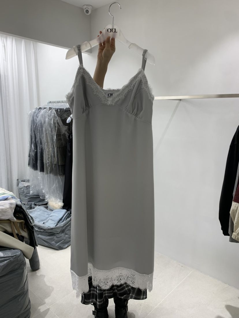 EYEL東大門㊣實拍女士新品人氣休閑真品時尚連衣裙蕾絲緞面EYEL連衣裙