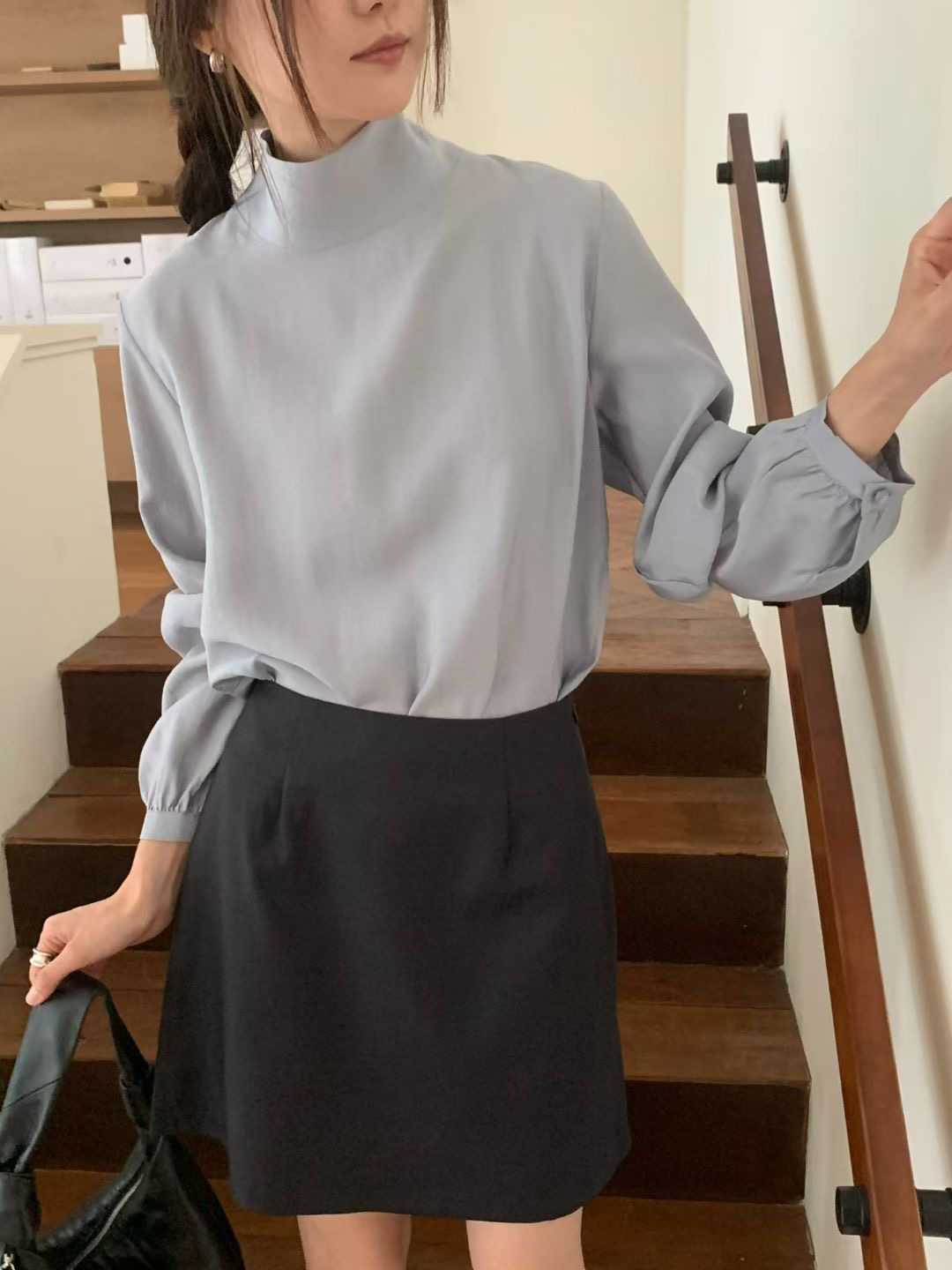 DINING東大門㊣代購女士新款職業熱賣推薦時尚25秋冬襯衫蕾絲衫DINING襯衫/蕾絲衫