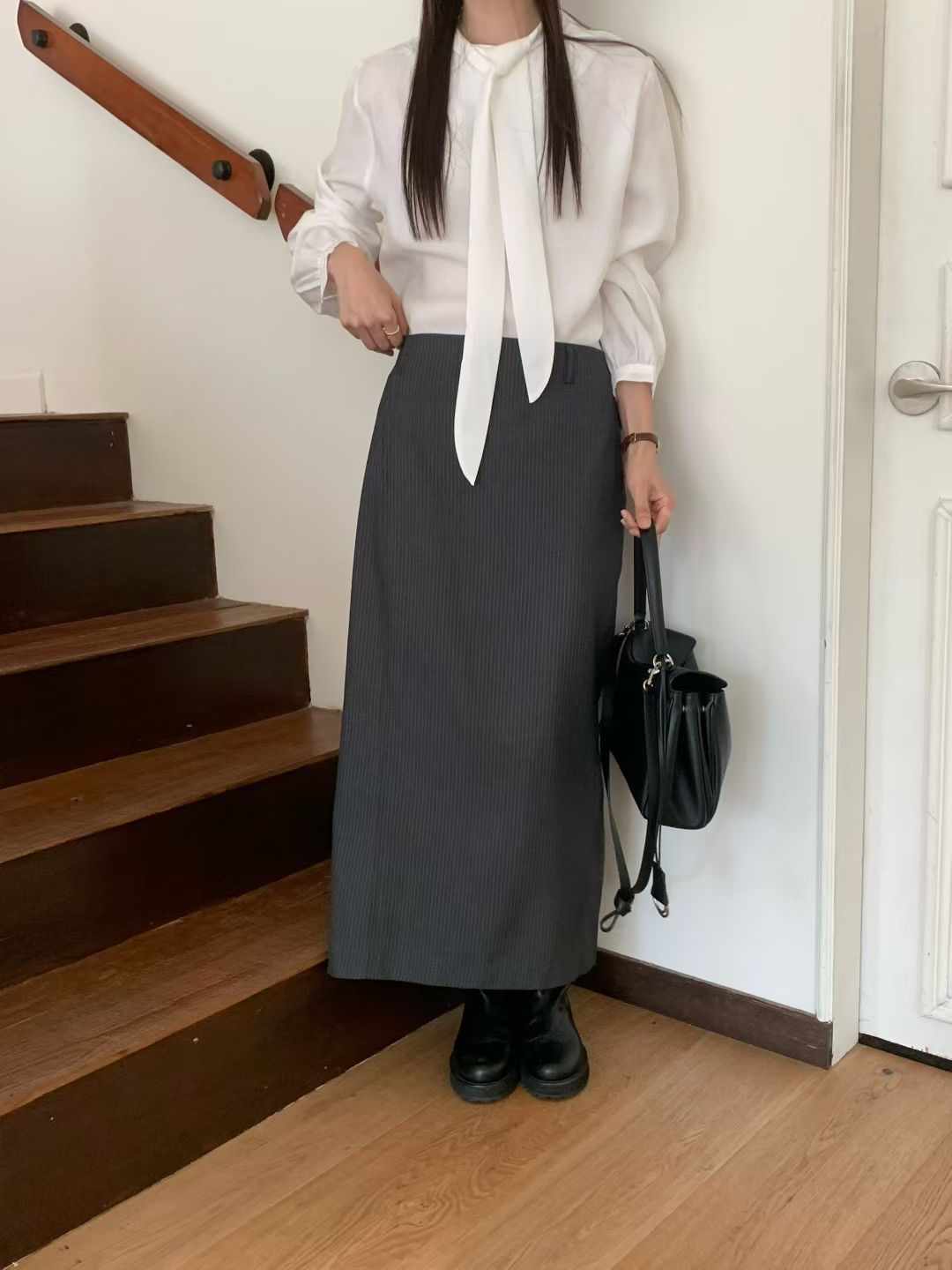 DINING韓國直郵㊣女裝新款時尚人氣推薦真品職業熱賣休閑長裙DINING長裙