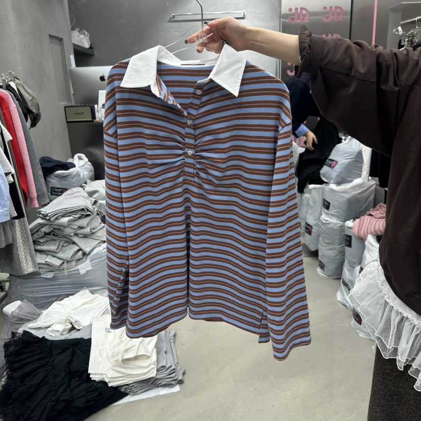 JUDYQUE東大門㊣實拍女士新品真品休閑時尚熱賣長袖T恤高領JUDYQUE長袖T恤