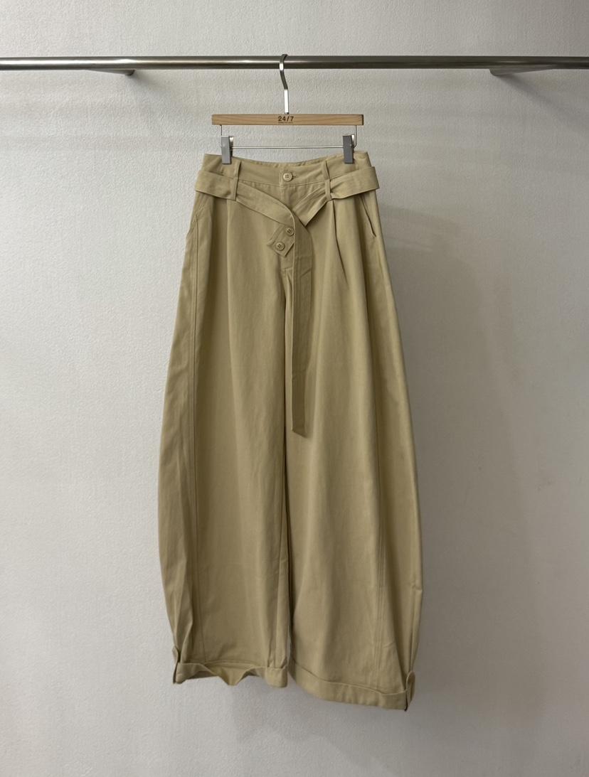 TWENTY FOUR SEVEN24-7韓國代購㊣女士新品25秋冬休閑褲含腰帶TEWNTY FOUR SEVEN24-7休閑褲