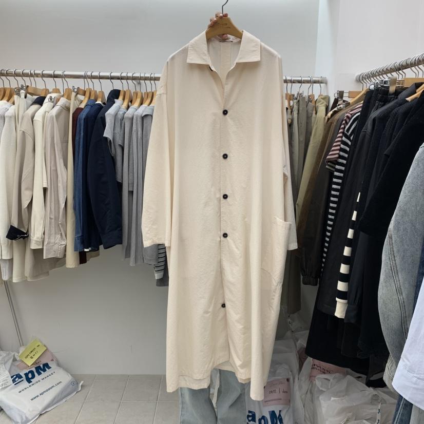DRESS ROOM東大門㊣直郵女士新品推薦真品時尚熱賣長款風衣DRESS ROOM長款風衣