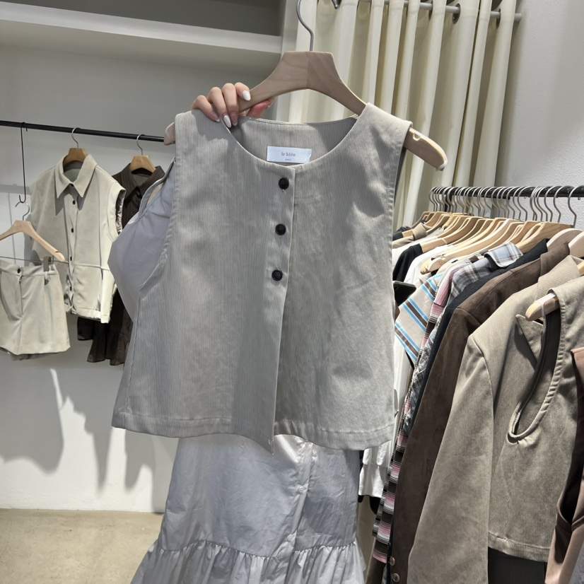 IR BIEN/BIENBIEN韓國直郵㊣女裝新品人氣時尚推薦25秋冬馬甲IR BIEN/BIENBIEN馬甲