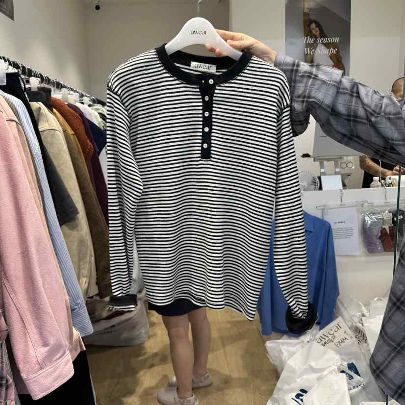 RUMIRU/AWEAR韓國代購㊣女士新款職業休閑熱賣25秋冬長袖T恤awear/RUMIRU長袖T恤