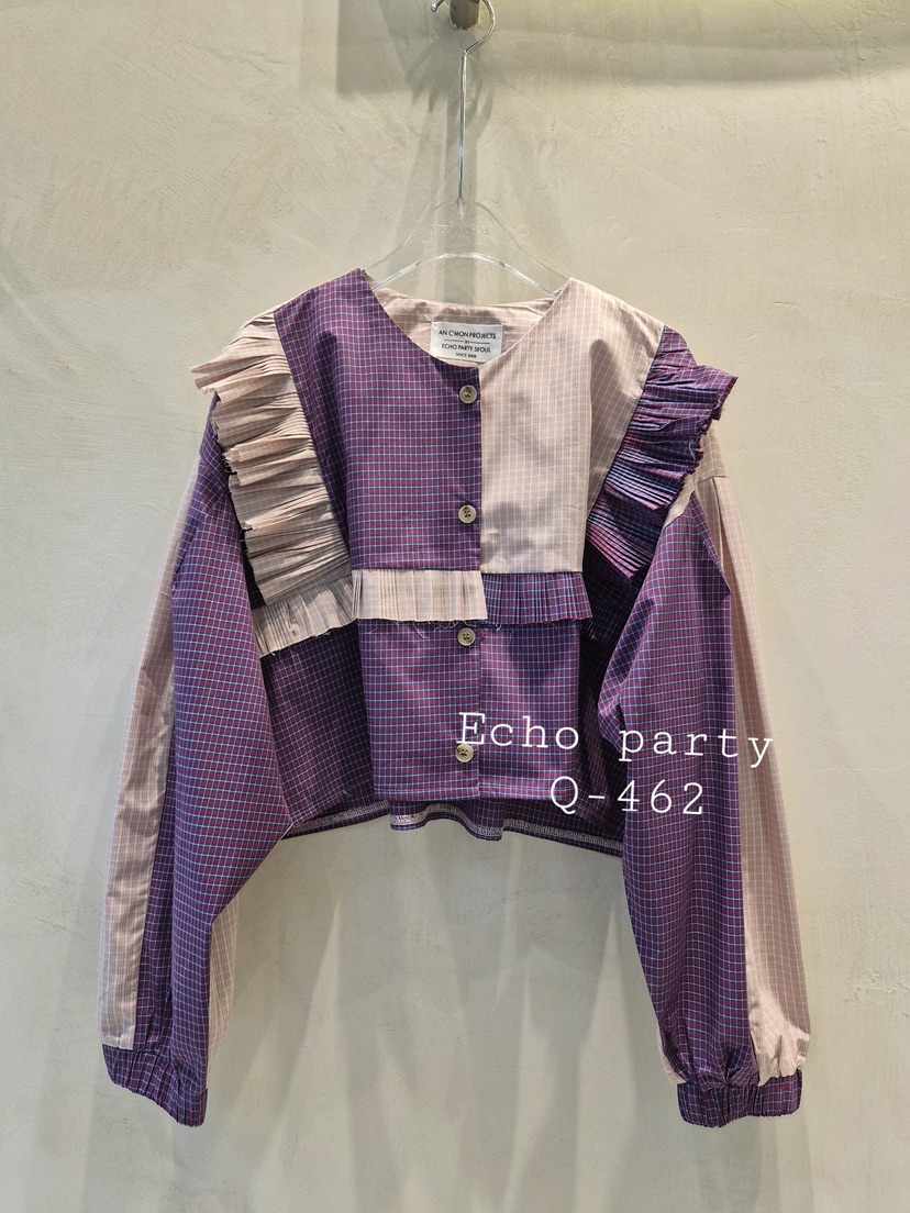 ECHOPARTY東大門㊣實拍女裝新品職業推薦真品25秋冬襯衫蕾絲衫ECHOPARTY襯衫/蕾絲衫