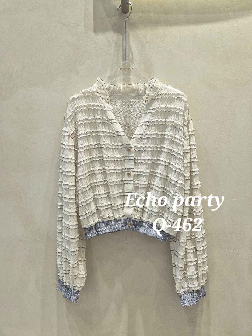 ECHOPARTY東大門㊣直郵女裝新品熱賣真品25秋冬人氣襯衫蕾絲衫ECHOPARTY襯衫/蕾絲衫