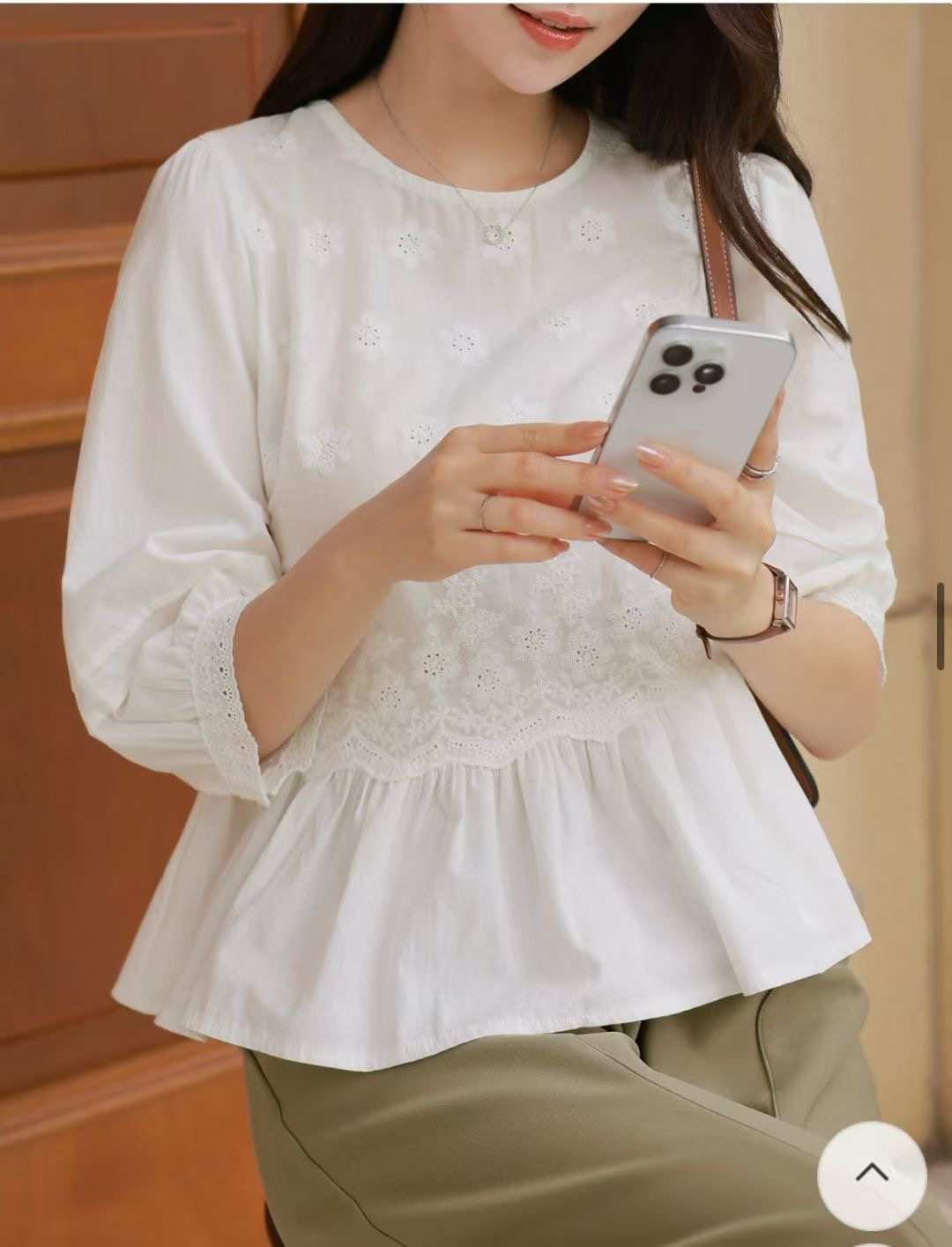 JNE東大門㊣代購女裝新品職業熱賣休閑真品人氣時尚襯衫蕾絲衫JNE襯衫/蕾絲衫