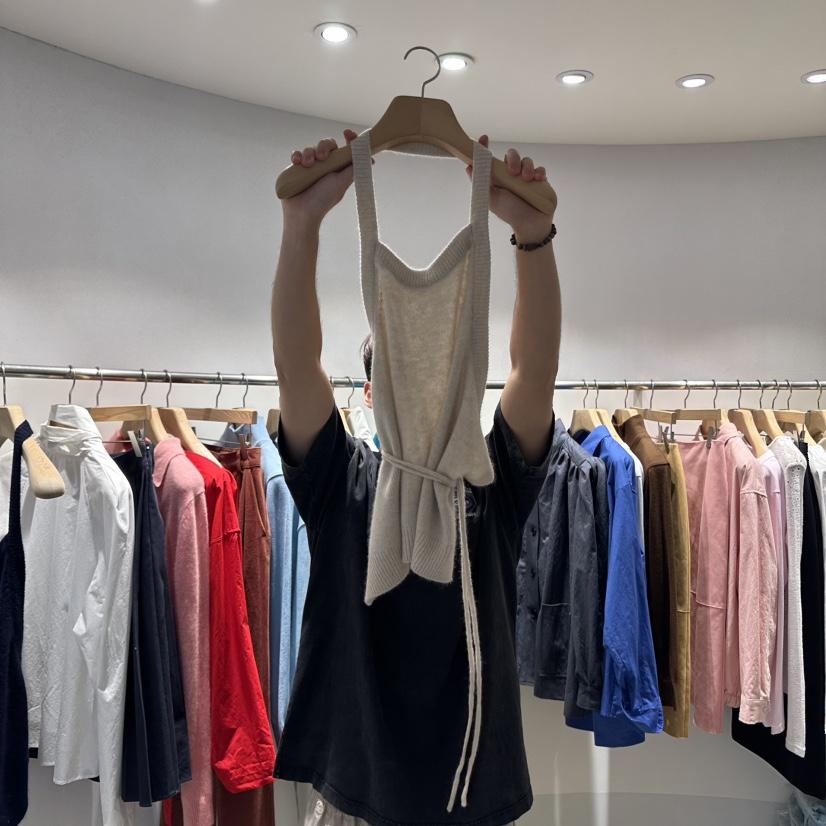 ROOM K-P韓國直郵㊣女士新品人氣真品職業休閑25秋冬吊帶背心ROOM K吊帶/背心