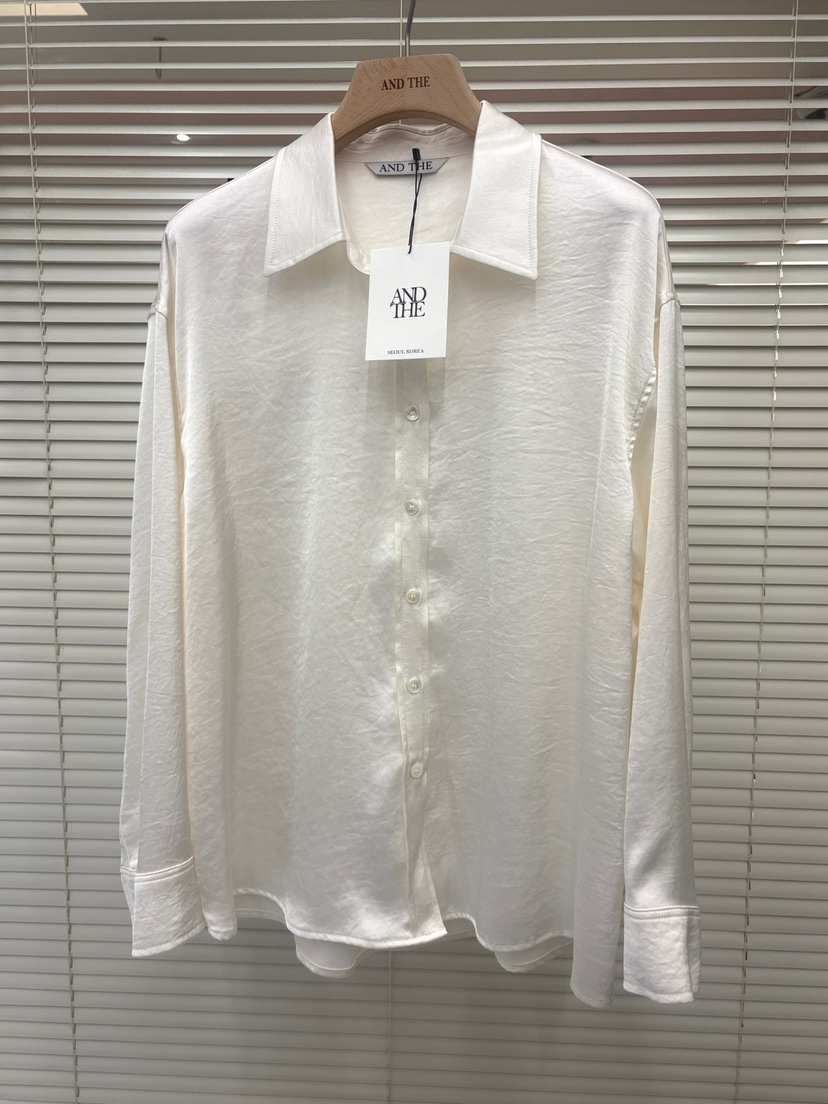 AND THE韓國代購㊣女裝新品時尚真品職業人氣推薦襯衫蕾絲衫AND THE襯衫/蕾絲衫