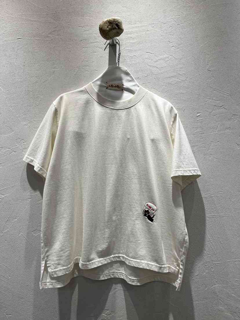 AT NOTE韓國直郵㊣女士新品真品時尚25秋冬職業推薦T恤刺繡AT NOTET恤